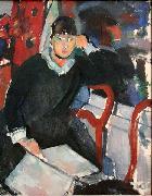 Rik Wouters Zittende vrouw bij het venster oil painting on canvas